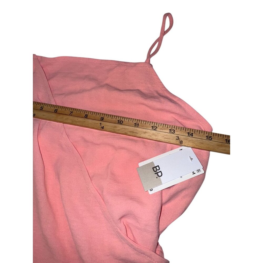 BP. Womens Pink Sleeveless Wrap Dress XS 100% Polyester - Picture 7 of 10
